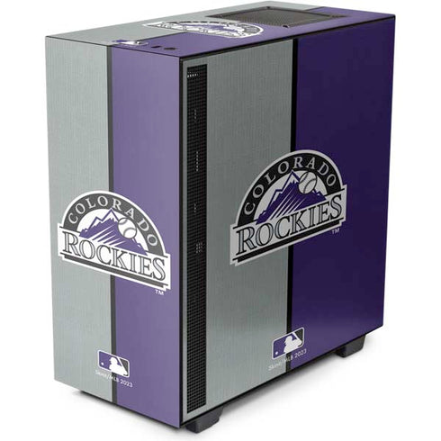 MLB Colorado Rockies Split NZXT H510 Compact ATX Mid-Tower Case Skin