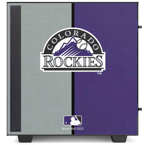 MLB Colorado Rockies Split NZXT H510 Compact ATX Mid-Tower Case Skin