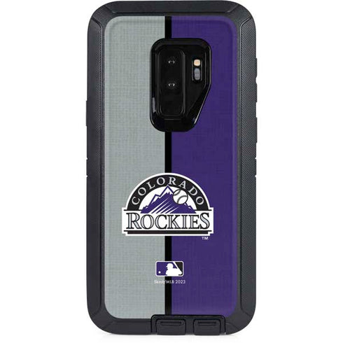 MLB Colorado Rockies Split Otterbox Defender Galaxy Skin