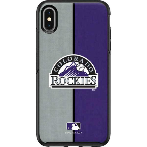 MLB Colorado Rockies Split Otterbox Symmetry iPhone Skin