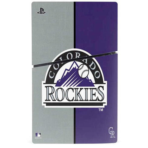 MLB Colorado Rockies Split PS5 Slim Digital Edition Bundle Skin