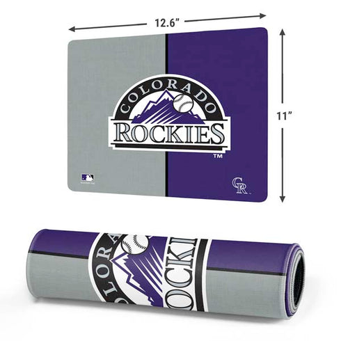 MLB Colorado Rockies Split Gaming Mouse Pad