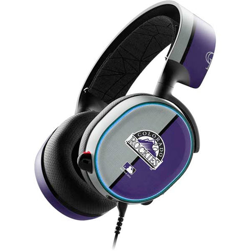 MLB Colorado Rockies Split SteelSeries Arctis 3 Skin