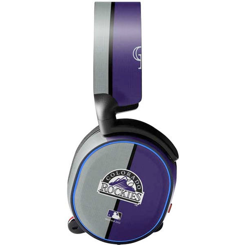 MLB Colorado Rockies Split SteelSeries Arctis 3 Skin