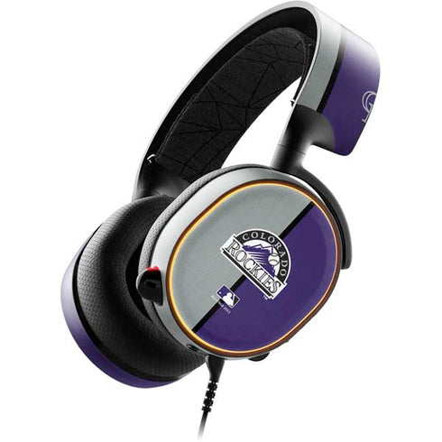 MLB Colorado Rockies Split SteelSeries Arctis 5 Skin