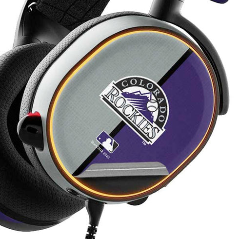 MLB Colorado Rockies Split SteelSeries Arctis 5 Skin