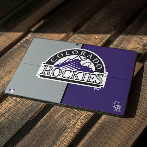 MLB Colorado Rockies Split Surface Pro 7 Skin