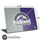 MLB Colorado Rockies Split Universal Laptop 13in (10.6 x 7.6in) Skin