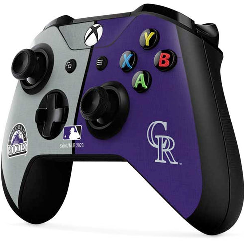 MLB Colorado Rockies Split Xbox One X Controller Skin