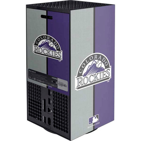 MLB Colorado Rockies Split Xbox Series X Console Skin