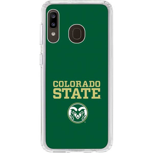 Colorado State University CSU Galaxy A20 Clear Case