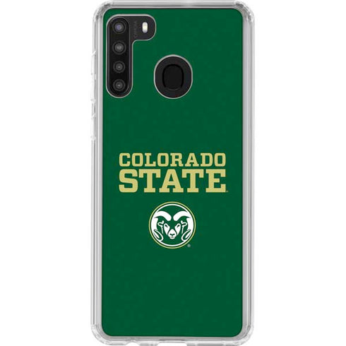Colorado State University CSU Galaxy A21 Clear Case
