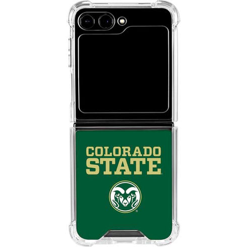 Colorado State University CSU Galaxy Z Flip5 5G Clear Case