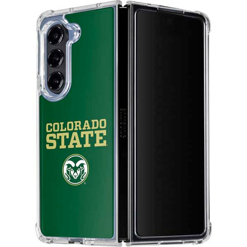 Colorado State University CSU Galaxy Z Fold5 5G Clear Case