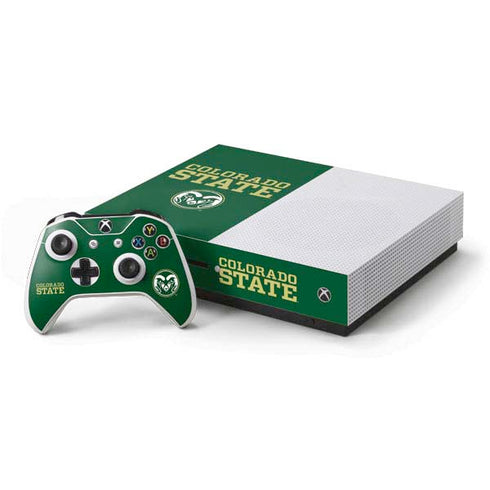 Colorado State University CSU Xbox One S Console and Controller Bundle Skin