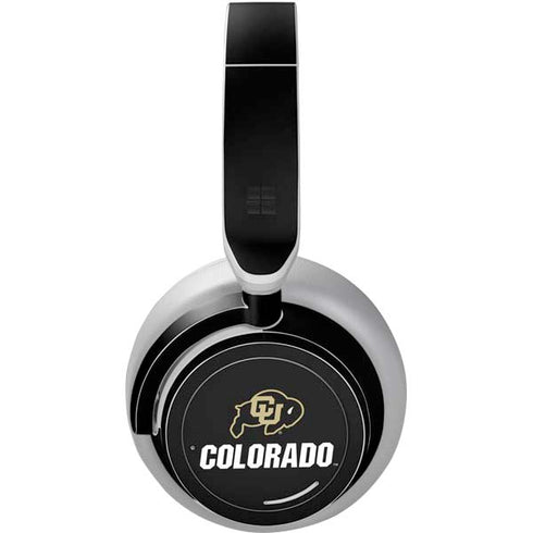 University of Colorado CU Logo on Black Surface Headphones Skin