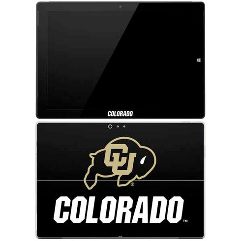 University of Colorado CU Logo on Black Surface Pro 3 Skin