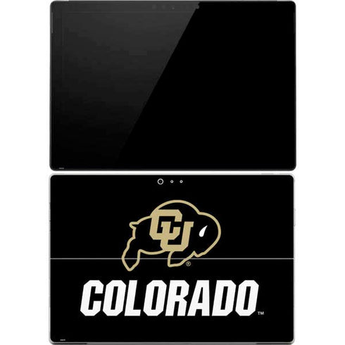 University of Colorado CU Logo on Black Surface Pro 4 Skin