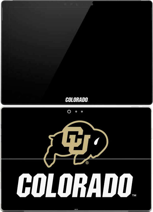 University of Colorado CU Logo on Black Surface Pro (2017) Skin