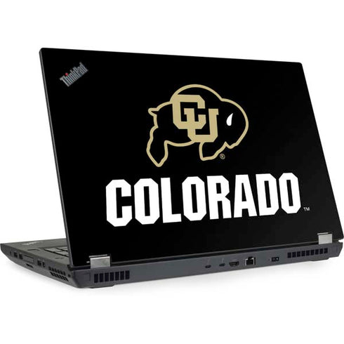 University of Colorado CU Logo on Black Lenovo ThinkPad Skin