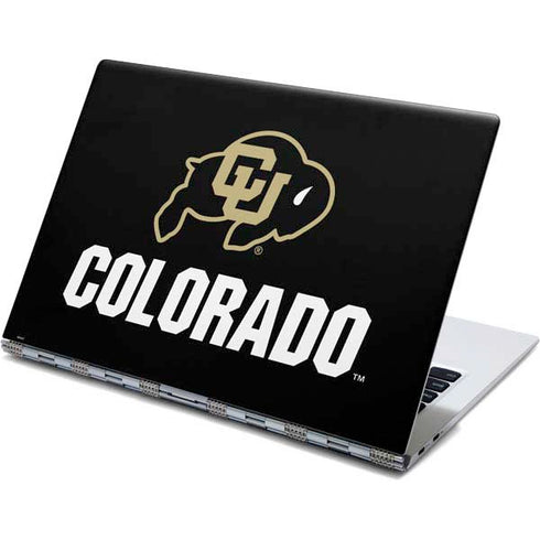 University of Colorado CU Logo on Black Yoga 910 2-in-1 14in Touch-Screen Skin