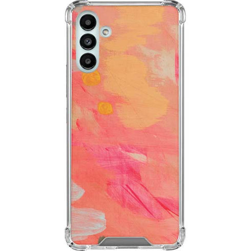 Colored Finger Paint Galaxy A13 5G Clear Case