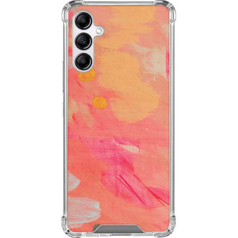 Colored Finger Paint Galaxy A14 5G Clear Case