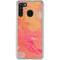 Colored Finger Paint Galaxy A21 Clear Case