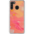 Colored Finger Paint Galaxy A21 Clear Case