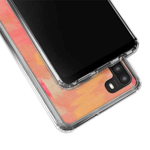 Colored Finger Paint Galaxy A21 Clear Case