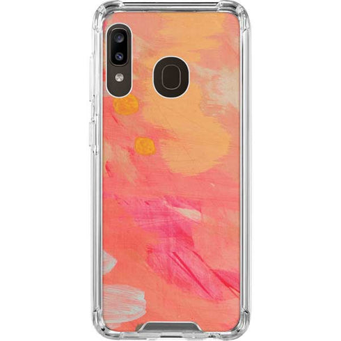 Colored Finger Paint Galaxy A30 Clear Case