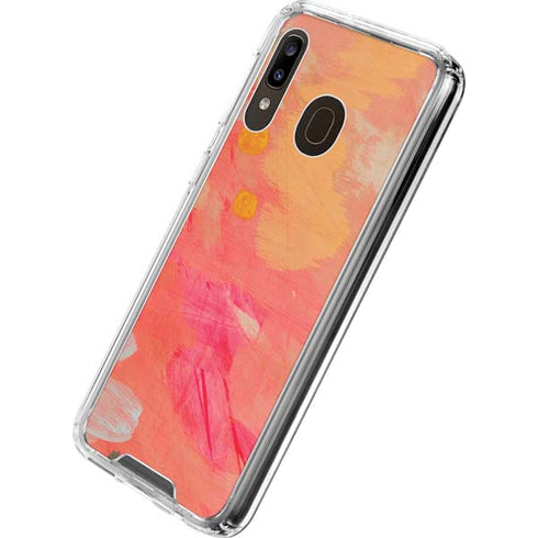 Colored Finger Paint Galaxy A30 Clear Case