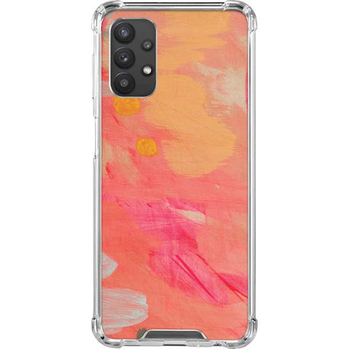 Colored Finger Paint Galaxy A32 5G Clear Case