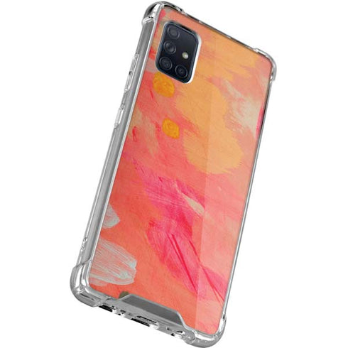 Colored Finger Paint Galaxy A71 5G Clear Case