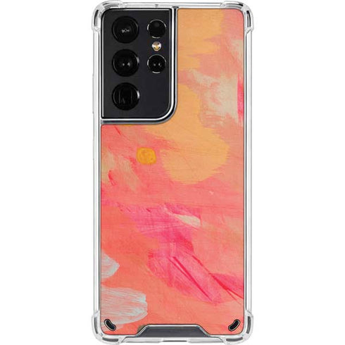 Colored Finger Paint Galaxy S21 Ultra 5G Clear Case