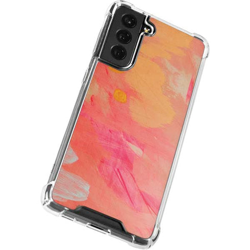 Colored Finger Paint Galaxy S22 Clear Case