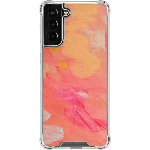Colored Finger Paint Galaxy S22 Plus Clear Case