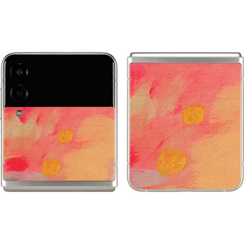 Colored Finger Paint Galaxy Z Flip3 5G Skin