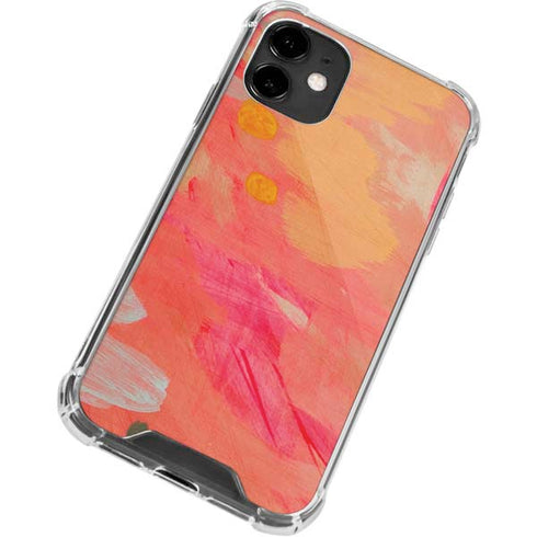 Colored Finger Paint iPhone 12 Clear Case