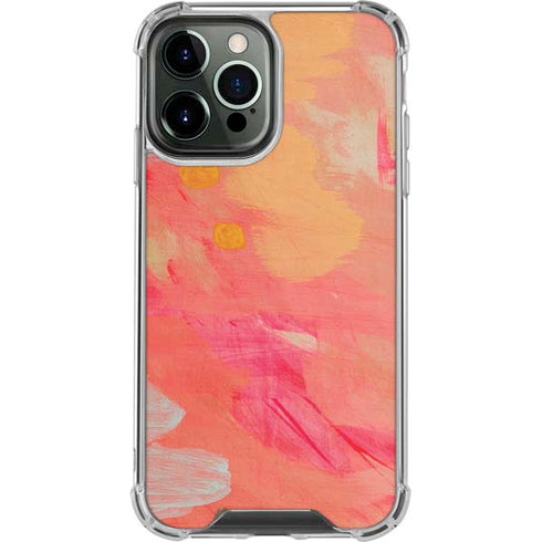 Colored Finger Paint iPhone 13 Pro Max Clear Case