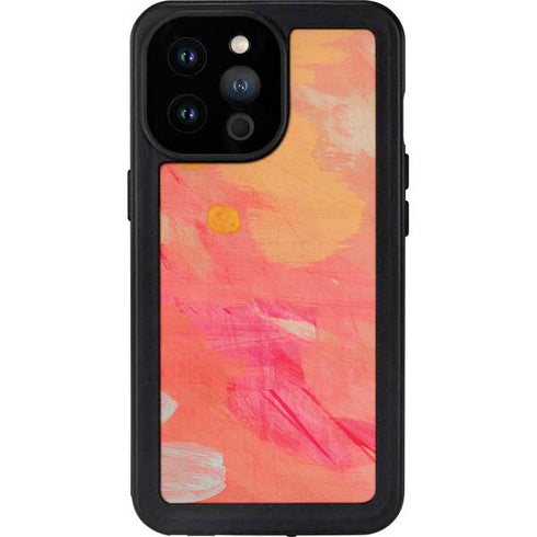 Colored Finger Paint iPhone 14 Pro Max Waterproof Case
