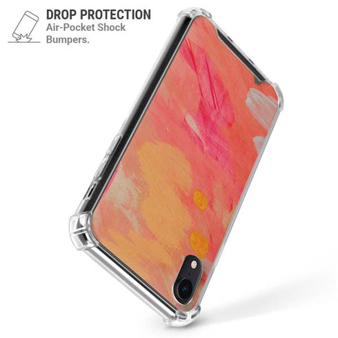 Colored Finger Paint iPhone XR Clear Case