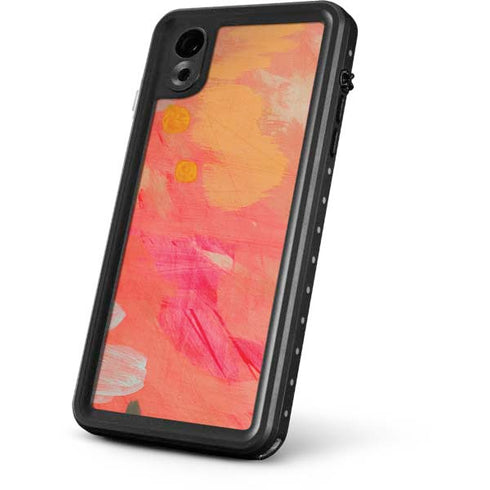 Colored Finger Paint iPhone XR Waterproof Case