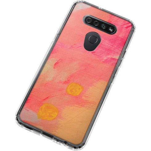 Colored Finger Paint LG K51/Q51 Clear Case