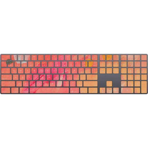 Colored Finger Paint Magic Keyboard with Numeric Keypad Skin