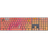 Colored Finger Paint Magic Keyboard with Numeric Keypad Skin