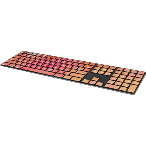Colored Finger Paint Magic Keyboard with Numeric Keypad Skin