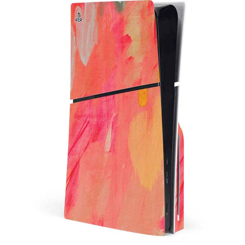 Colored Finger Paint PS5 Slim Disk Console Skin