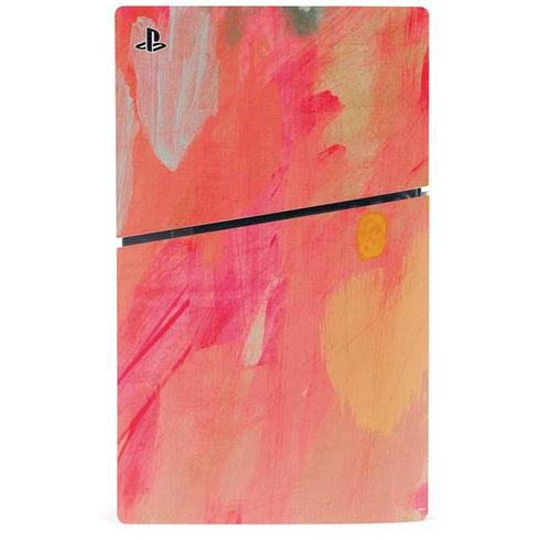 Colored Finger Paint PS5 Slim Disk Console Skin