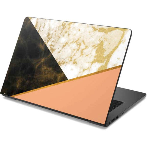 Colored Marble Dell Chromebook Skin